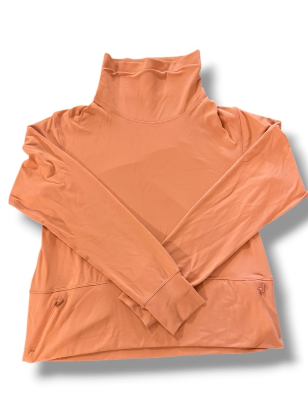 Lululemon Ready to Rulu Funnel Neck Pullover - Peach Pink Savannah - Size 6 EUC - Picture 5 of 9
